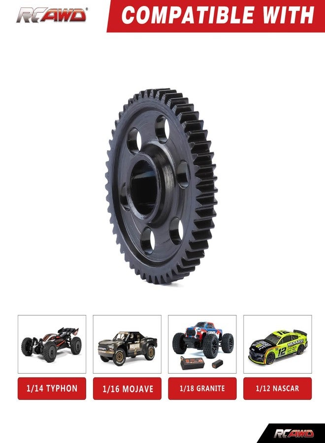 RCAWD 40CrMo 49T Spur Gear 0.5 Mod, 60% Strength Upgrade, Motor Gear for ARRMA Typhon Granite Mojave Grom & Losi n - Image 2